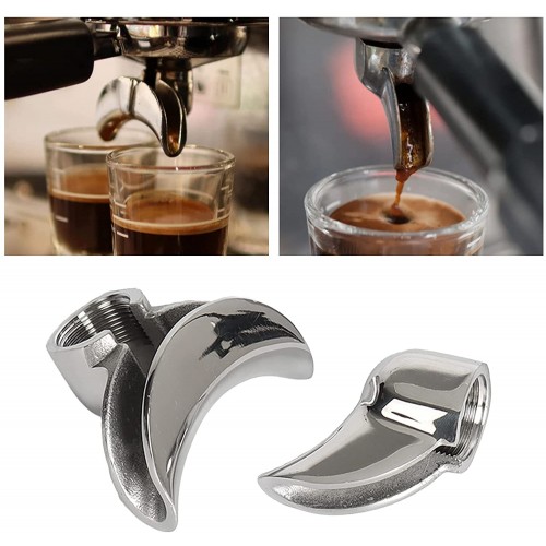 Buse de vidange de café poignée de 58 mm universelle universelle en acier inoxydable pour machine à café double trou