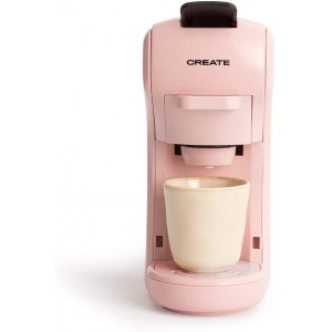 CREATE POTTS STYLANCE Machine à café Express multi-capsules Rose Taille réduite légère et compacte