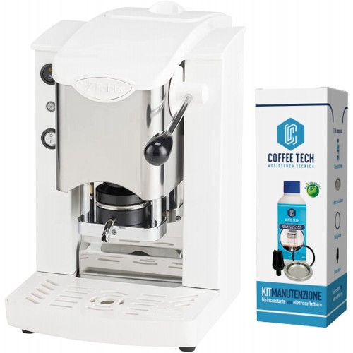 Machine à café à dosettes en papier ESE 44 mm Faber Slot inox blanc