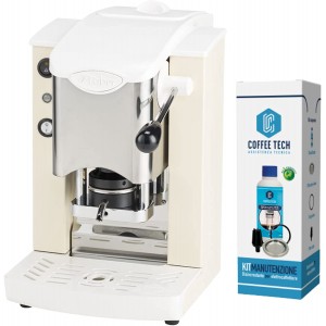Machine à café à dosettes en papier ESE 44 mm Faber Slot inox Ivoire