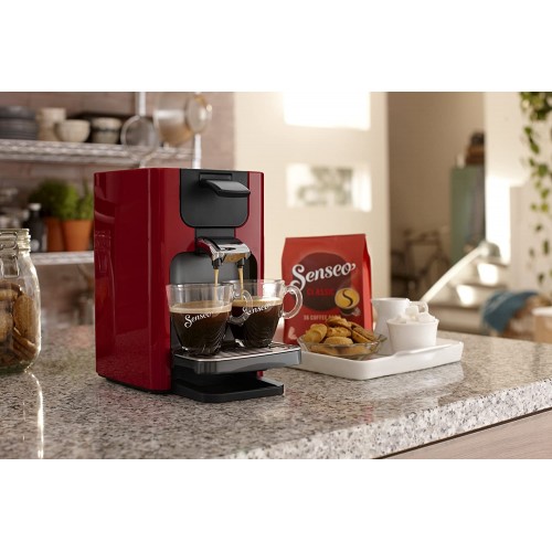 Philips Senseo HD7865 80 Pod Coffee Machine 1.2 liters Rouge