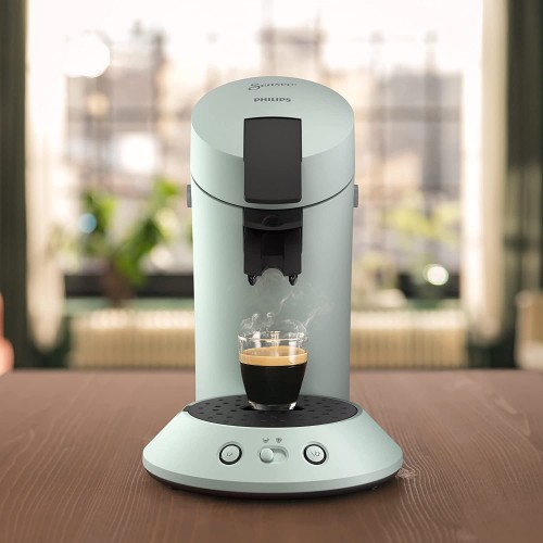 Philips Senseo Original Plus CSA210 20 Machine à café à dosettes sélection de la puissance du café technologie Coffee Boost en plastique recyclé menthe