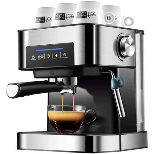YUXN 1.5L Machine à café ménagère Semi Automatique Italien Espresso Cafetière 20 Bar Pression Cappuccino Moka Moka Lait de Cuisson à Vapeur