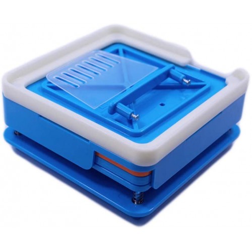 100 trous poudre pharmaceutique manuelle Flate Tool Distributeurs Encapsulateur capsule Machine de remplissage rapide bleu