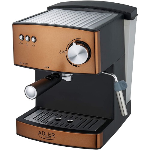 Adler Cafetière Espresso Aluminium Doré 31,5 x 33,5 x 26 cm AD 4404cr