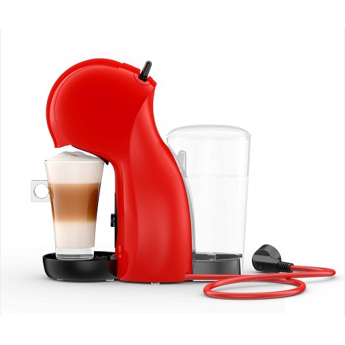 De'Longhi Nescafé Dolce Gusto Piccolo XS EDG 210.R Machine à capsules pour boissons chaudes et froides pression de pompe 15 bar dosage manuel de l'eau Rouge