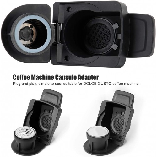 Fdit Adaptateur de Capsule Convertisseur de Capsule Accessoire de Machine à Café pour Capsules Jetables réutilisables