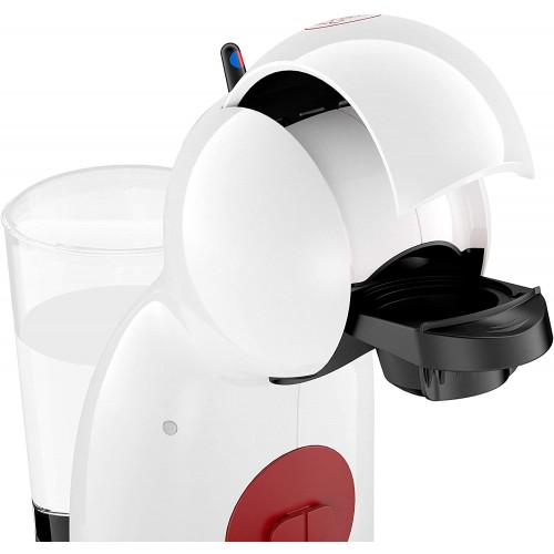 Krups Nescafé Dolce Gusto Piccolo XS Machine à café à capsules pour boissons chaudes et froides 15 bars de pression dosage manuel de l’eau Blanc.