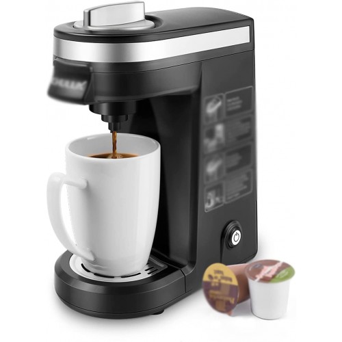 LNCHJUN Machine à café à capsules pour maison hôtel machine à café d'une tasse Couleur : noir Dimensions : 11 x 25,1 x 19,1 cm