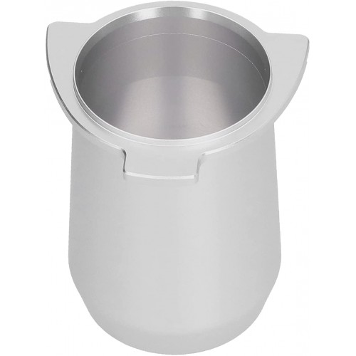 PLYE Tasse de Dosage Tasse exquise de Chargeur de Poudre en Alliage d'aluminium argenté pour la Machine à café pour Les cafés pour la Maison