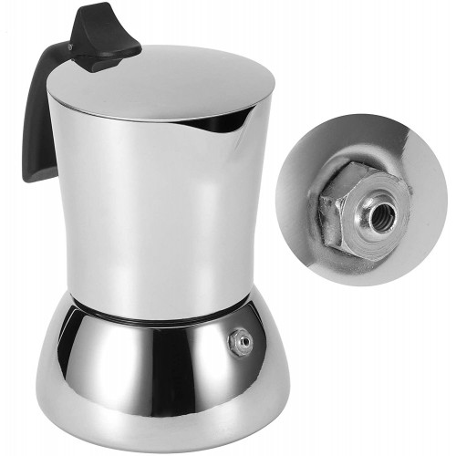 Pot à moka bouilloire à café favorisent l'extraction du café Durable avec poignée anti-brûlure pour la maison pour réchaud de camping pour les cafés pour cuisinière à induction