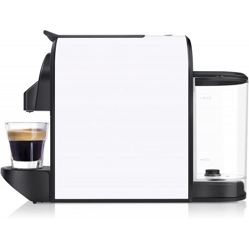 VASTELLE Machine à café pour 1 tasse mini machine à café avec réservoir d'eau transparent de 700 ml facile à préparer noir