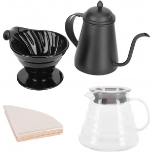Verser sur la cafetière cadeau exquis de la cafetière pour préparer du thé au café du chocolat chaud de la mousse de lait etc.
