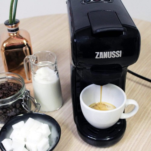 Zanussi CKZ39 Machine à expresso capsule pads et café moulu 4 en 1 multi-systèmes Noir