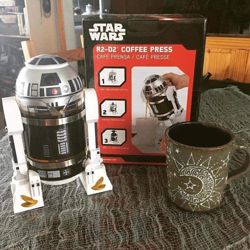 Appuyez sur Cafetière Star Wars Mini pot d'isolement de la machine à café familiale machine à café à la main pot de presse à café filtre 960ml avec système multi-écran sans rouille lave-vaisselle S