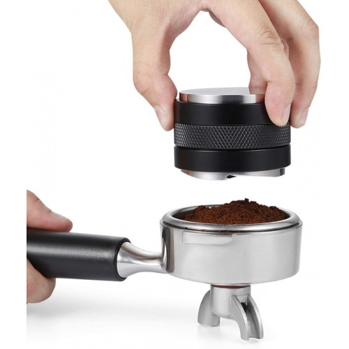 kdjsic Distributeur de café Niveleur Tamper Espresso Tamper Profondeur réglable des Deux côtés Outil de Presse à Poudre de café