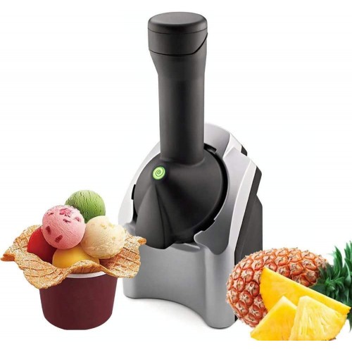 Dragondgh Machine à Desserts aux Fruits électrique Sorbetière Domestique Utilisation Facile idéale pour préparer des sorbets sorbets et yaourts glacés sains pour Enfants