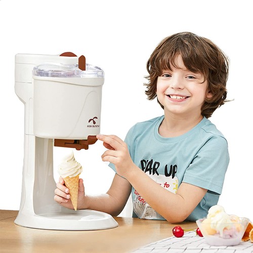 JYJYES Machine à crème glacée Automatique Frozen Yogurt Mini récipient de congélation de Fruits pour Les Enfants Pâte de Fruits surgelés Machine de pâte de Fruits
