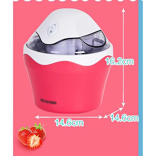 LiChaoWen Machine à crème glacée Accueil Machine à crème glacée Automatique Machine à Glace Machine à crème fruitière Couleur : Pink Size : 14.6x14.6x16.2CM