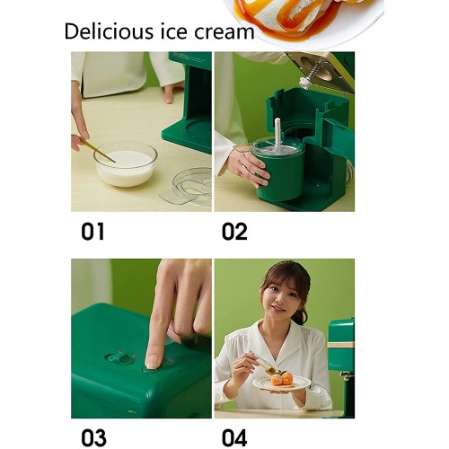 Machine à crème glacée à la maison Machine à crème glacée automatique pour fabricant de desserts glacés portable 500ML La machine à glace pilée peut sorbet gelato et yaourt glacé