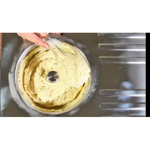 Musso Pola Stella 5030 Sorbetière Électrique 1.5L Fabriquée en Italie Inox Machine à Glace Refrigerante Pour Crème Glacée Sorbet et Yaourt Glacé