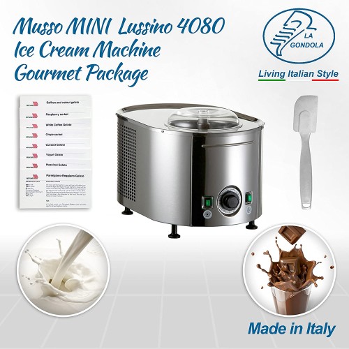 Musso Sorbetière Mini Lussino 4080  Gourmet: glace artisanale naturelle à 100%