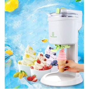 WLG Crème glacée sur mesure Sorbet et yaourt glacé 1 litre Machine à crème glacée blanche