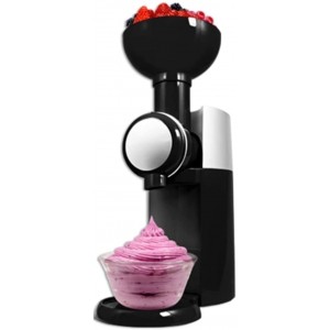 Yokbeer Machine a Crème Glacée Électrique Machine a Yaourt Glacé Portable Aux Fruits Idéale pour La Fabrication de Sorbets Aux Desserts Aux Fruits Surgelés Color : A
