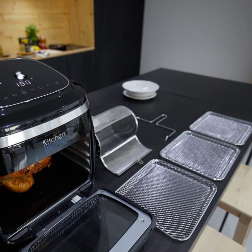 Friteuse sans huile XXL 11L Mini-four avec accessoires 2000W COLORADO friteuse à air chaud Faire Frire Rôtir Déshydrater Cuire Réchauffer