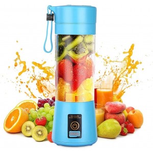 Presse-agrumes Portable Mélangeur Electrique USB Mini-mélangeur portable pour Shakes et Smoothies Jus de Fruits Mélangeur avec 6 Lames 3D