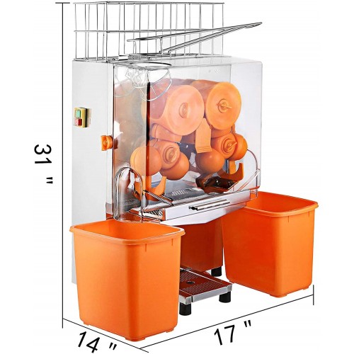 Succebuy Extracteur de jus automatique commercial 20 22 oranges par minute