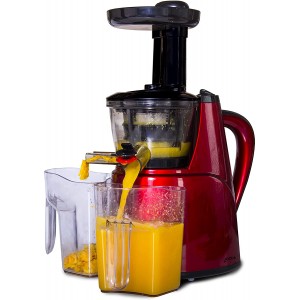 Jocca Centrifugeuse Extracteur de jus de fruits et légumes | presse orange automatique | machine à jus | système de pression à froid | bouchon anti-goutte | Inclu 2 pots d'1L