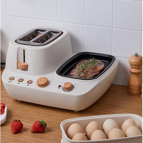 Grille-pain Machine de pain Machine de ménage Machine de petit-déjeuner multifonctions Petite machine à pain à la cuit à la vapeur au frit Grille Pains