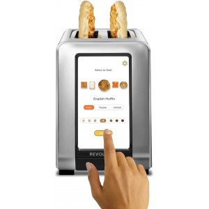 Revolution Cooking R180 Grille-pain intelligent en acier inoxydable haute vitesse 2 tranches – Le seul grille-pain avec la technologie InstaGlo™
