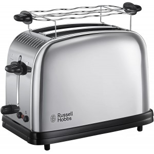 Russell Hobbs Toaster Grille Pain 1670W 2 Fentes Chauffe Viennoiseries Rapide 23310-56 Chester