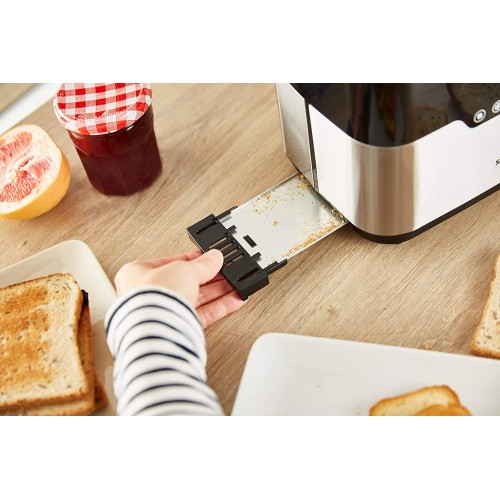Senya SYBF-T022 Grille-Pain Tactile 2 Larges Fentes en INOX Smart Toaster