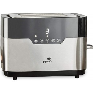 Senya SYBF-T022 Grille-Pain Tactile 2 Larges Fentes en INOX Smart Toaster