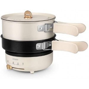 NXYJD Multifonction Cuisinière électrique avec poignée Pliante Mini Portable Voyage Cooker de Split Marmite