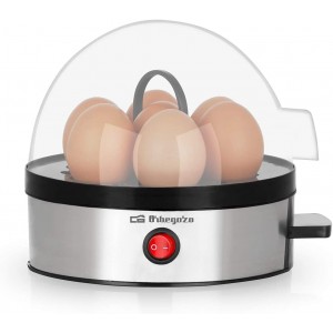 Orbegozo CU 5100 Cuiseur à œufs Arrêt automatique Capacité 7 œufs Sans BPA Boîtier en acier inoxydable 350 W