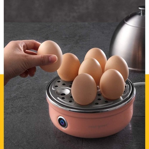 WHSS Bouillure à œufs Cuiseur à œufs Cuiseur à œufs Cuiseur à œufs Ménage Cuisson Automatique des œufs Artefact en Acier Inoxydable Cuiseur à œufs en Option Tricolore Color : Pink