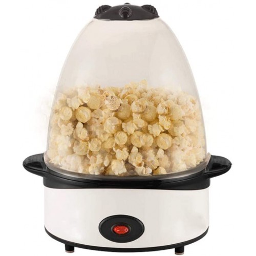 Appareils à Popcorn Le Couvercle de Surface électrique de Fabricant de maïs éclaté Party Machine Party Popcorn Sert également de Bol de Service 500W Blanc