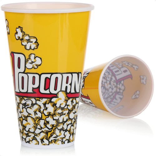 com-four® 8X gobelets à Pop-Corn Bol à Pop-Corn gobelet à Pop-Corn Petit gobelet à Pop-Corn pour Une soirée cinéma Parfaite à la Maison 8 pièces