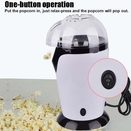 EastMetal Machine à Popcorn 1200W Appareil à Popcorn Électrique Machine à Pop-Corn Bonne Santé sans Gras Huile Faible en Calories Facile á L'utilisation sans BPA pour Soirées Cinéma-Red