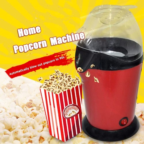 EastMetal Machine à Popcorn Appareil à Popcorn sans Gras Huile Machine à Pop-Corn Retro Circulation d'air Chaud Faible en Calories Facile á L'utilisation Grande Capacité 1200W Rouge