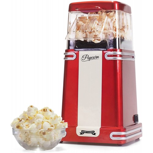 Gadgy Machine à Popcorn | Rétro Popcornmaschine | Air Chaud Sans Graisse Sans Huile
