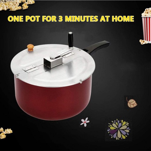 Hand Popcorn Machine Popcorn Machine Hand Popcorn Pot Gas Stove Induction Cooker Dual-Use