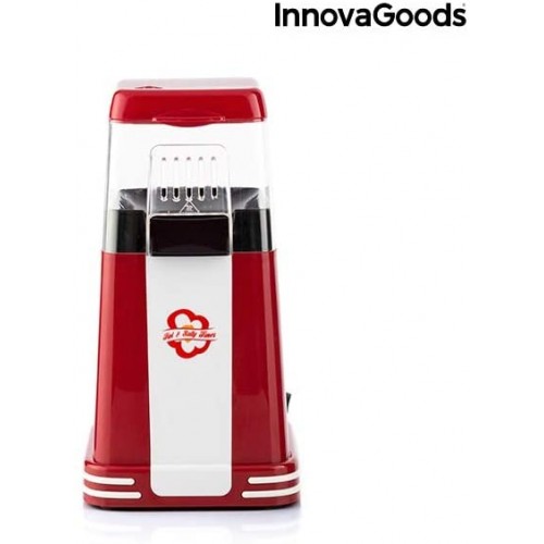InnovaGoods 8435527813024 Hot & Salty Times Machine à Pop-Corn 1200 W Rouge