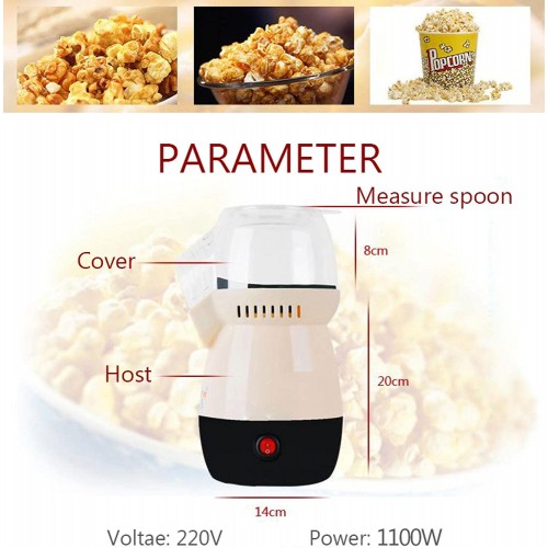 Machine à pop-corn électrique bricolage Mini machine à pop-corn Machine à pop-corn appareils de  cuisine ménagers Machine  cadeau créatif ustensiles de cuisine rouge