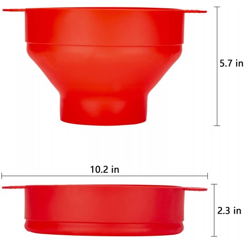 Popcorn Maker Silicone Micro-ondes Popcorn Microwave Popper Collapsible Bol À Pop Pliant with Lid