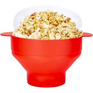 Popcorn Maker Silicone Micro-ondes Popcorn Microwave Popper Collapsible Bol À Pop Pliant with Lid